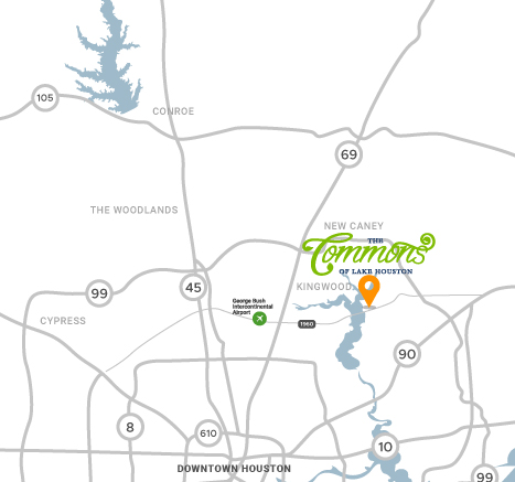 The Commons of Lake Houston Map