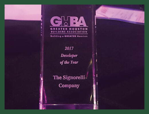 GHBA Developer of the Year Award