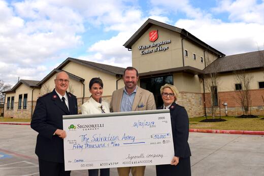 Conroe Courier: Signorelli Company, community helps Salvation Army overcome $70K shortfall