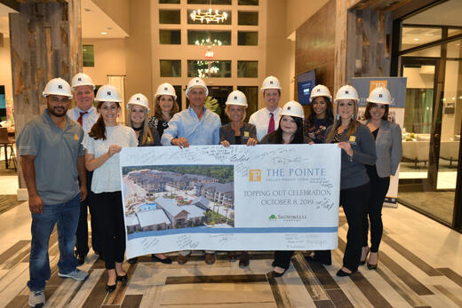 The Pointe at Valley Ranch Town Center Celebrates Topping Out