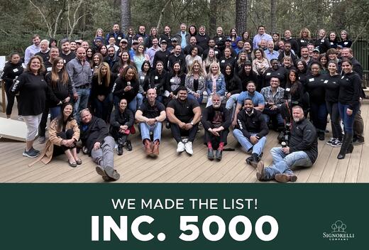 For the Second Year in a Row, The Signorelli Company Appears on the Inc. 5000 List