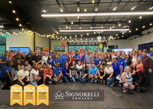 Signorelli Company named in Houston Top 50 Workplaces for 3rd Year