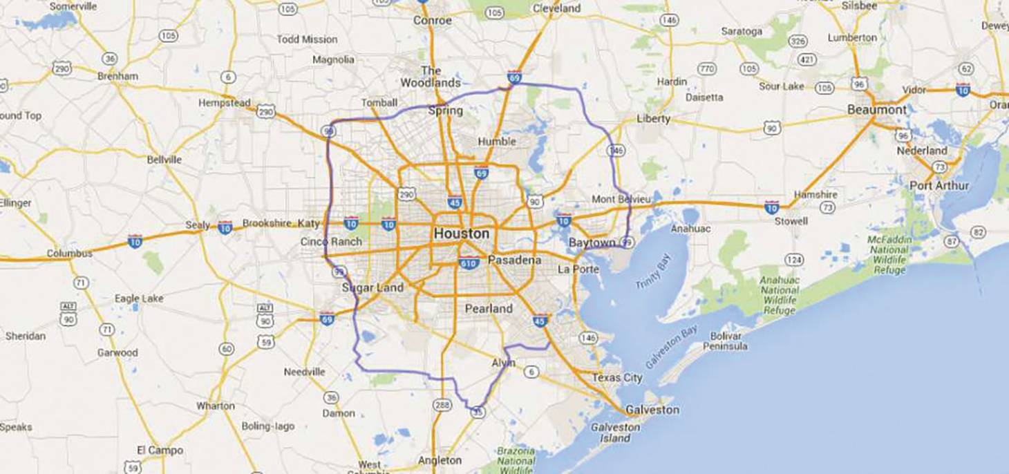 Houston's Grand Parkway Map